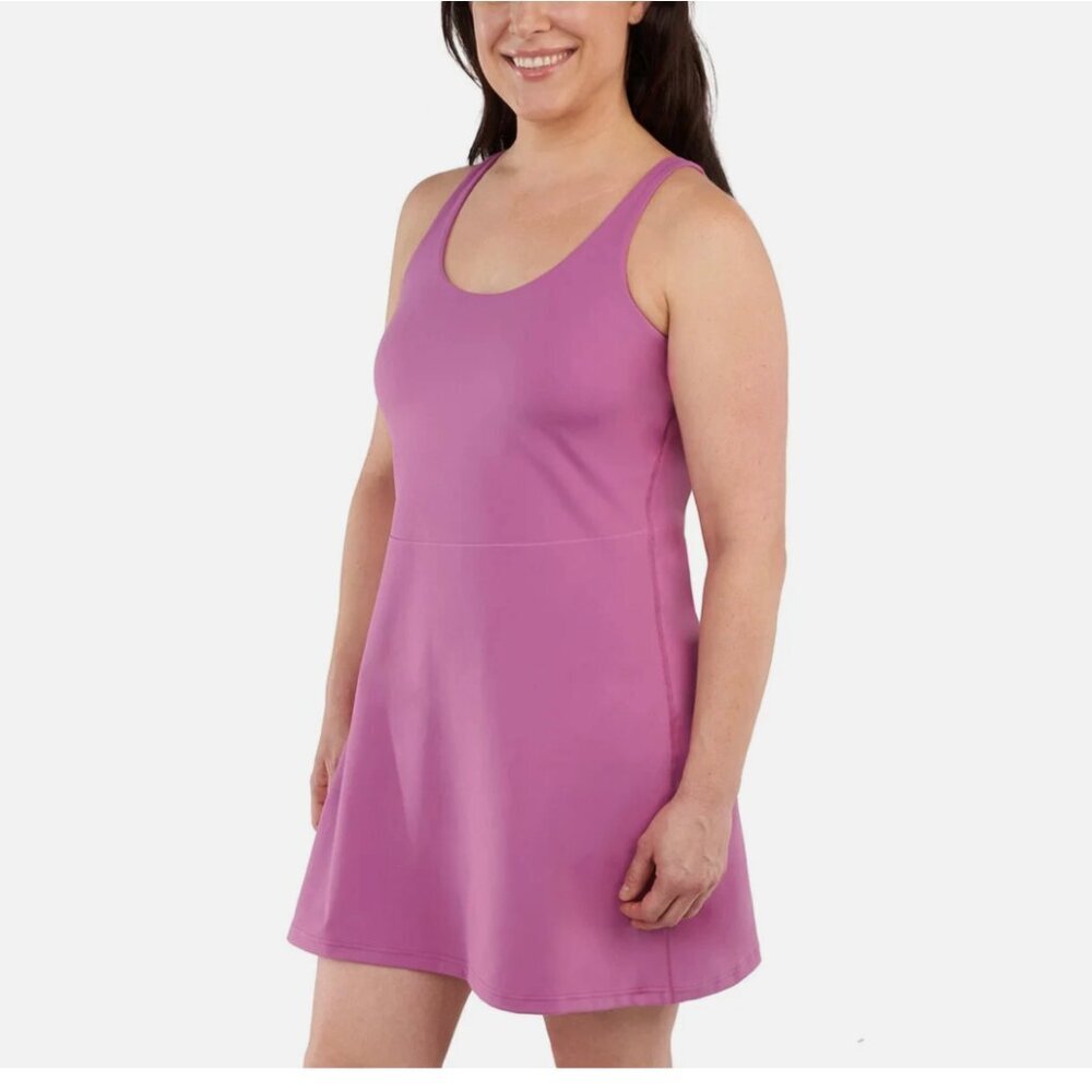 Elle Sport Women's Active Tank Dress Pink